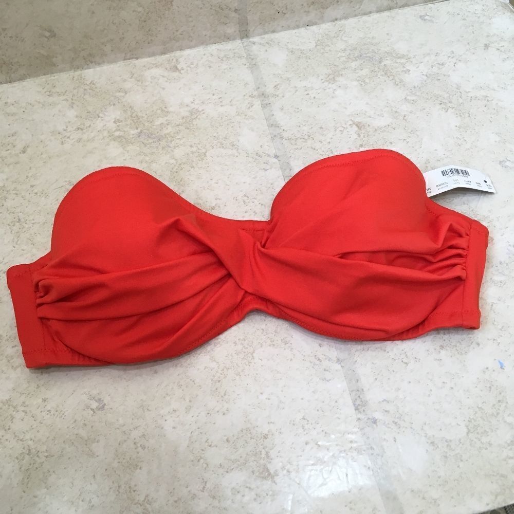 NEW‎ WITH TAGS J CREW BIKINI TOP IN ORANGE